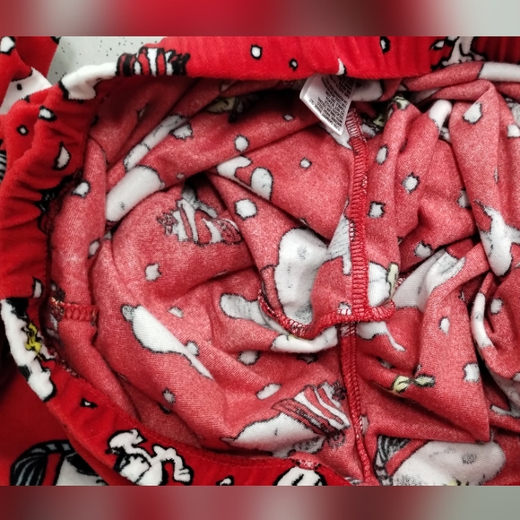 Peanuts Children Girl Snoopy & Woodstock Child Pajama Bottoms Girl Small (4-6) - Picture 4 of 8